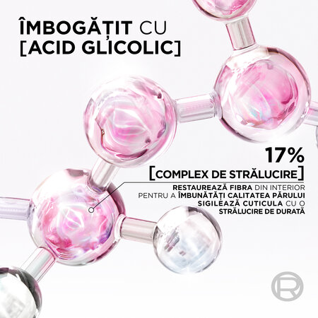Crema-tratament pentru stralucirea parului cu 17% Acid Glicolic Glycolic Gloss, 200ml, Elseve 618027