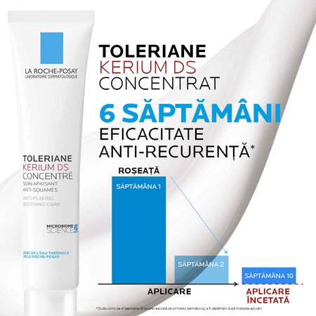 Crema anti-scuame hidratanta si calmanta Toleriane Kerium DS, 40ml, La Roche Posay 618071