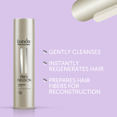 Sampon de regenerare cu cheratina Fiber Infusion, 250 ml, Londa Professional 618097