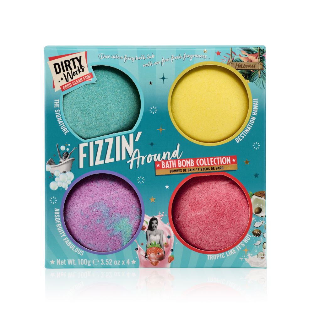 Set bombe de baie Fizzing Around, 4 bucati, Dirty Works