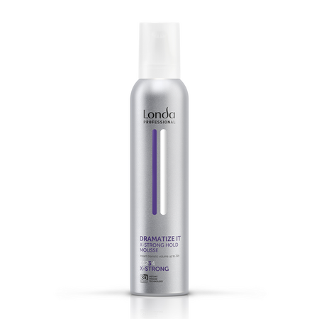 Spuma de par cu fixare foarte puternica Dramatize It X-Strong Hold Mousse, 250 ml, Londa Professional