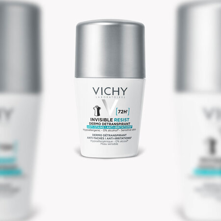 Deodorant Roll-on Invisible Resist 72H, 50 ml, Vichy 618254