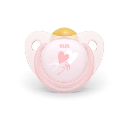 Suzeta din latex Baby Blue&Rose, 0- 6 luni, roz, Nuk 456178
