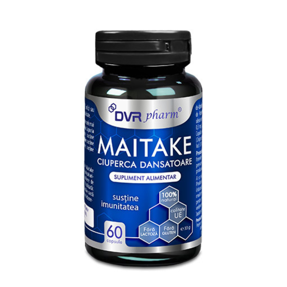 Maitake Ciuperca Dansatoare, 60 capsule, DVR Pharm