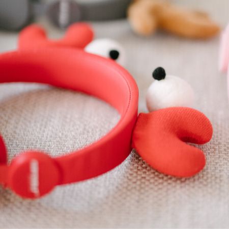 Casti audio cu urechi magnetice pentru copii KidyYears, Crab, Kidywolf 618387