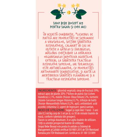 Bebe Biosept sirop Mami si Bebe, 100 ml, Fares 721653
