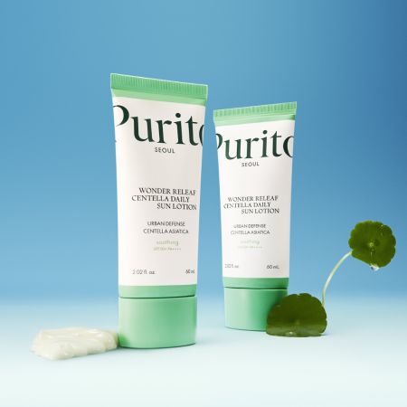 Lotiune - crema de fata Centella Daily Sun Lotion SPF 50+, PA ++++ Wonder Releaf, 60 ml, Purito 618446