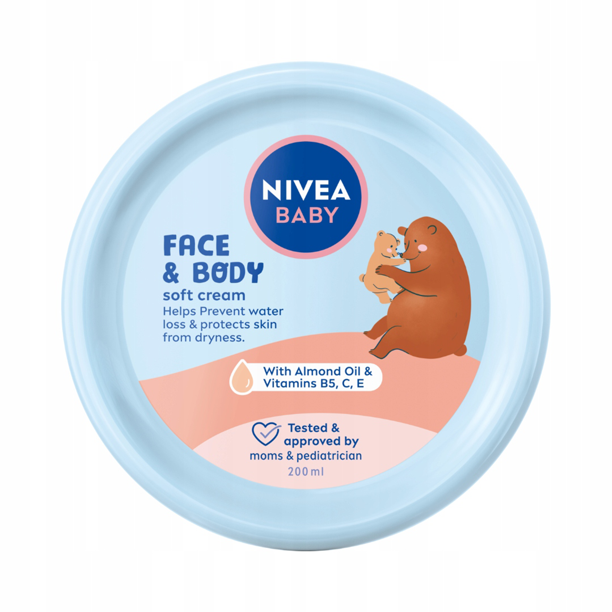 Crema delicata pentru fata si corp Baby, 200 ml, Nivea