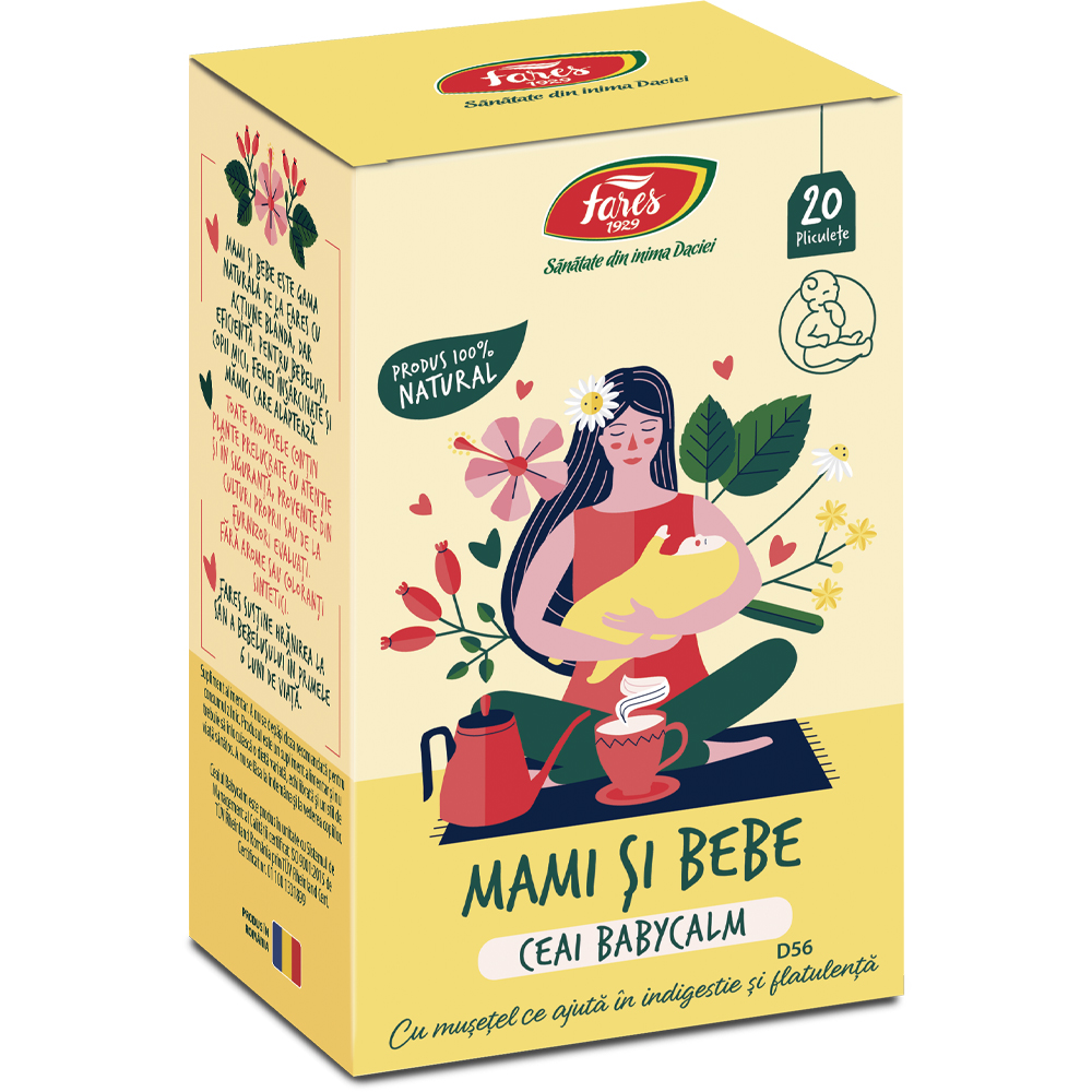 Ceai Babycalm Mami si Bebe, 20 plicuri, Fares