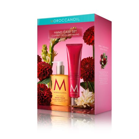 Set pentru ingrijirea maini cu Dahlia Rouge, 100+360 ml, Moroccanoil