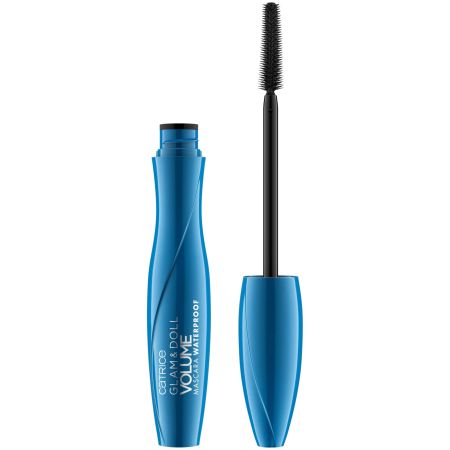 Mascara rezistent la apa Glam & Doll Volume, 10 ml, Catrice