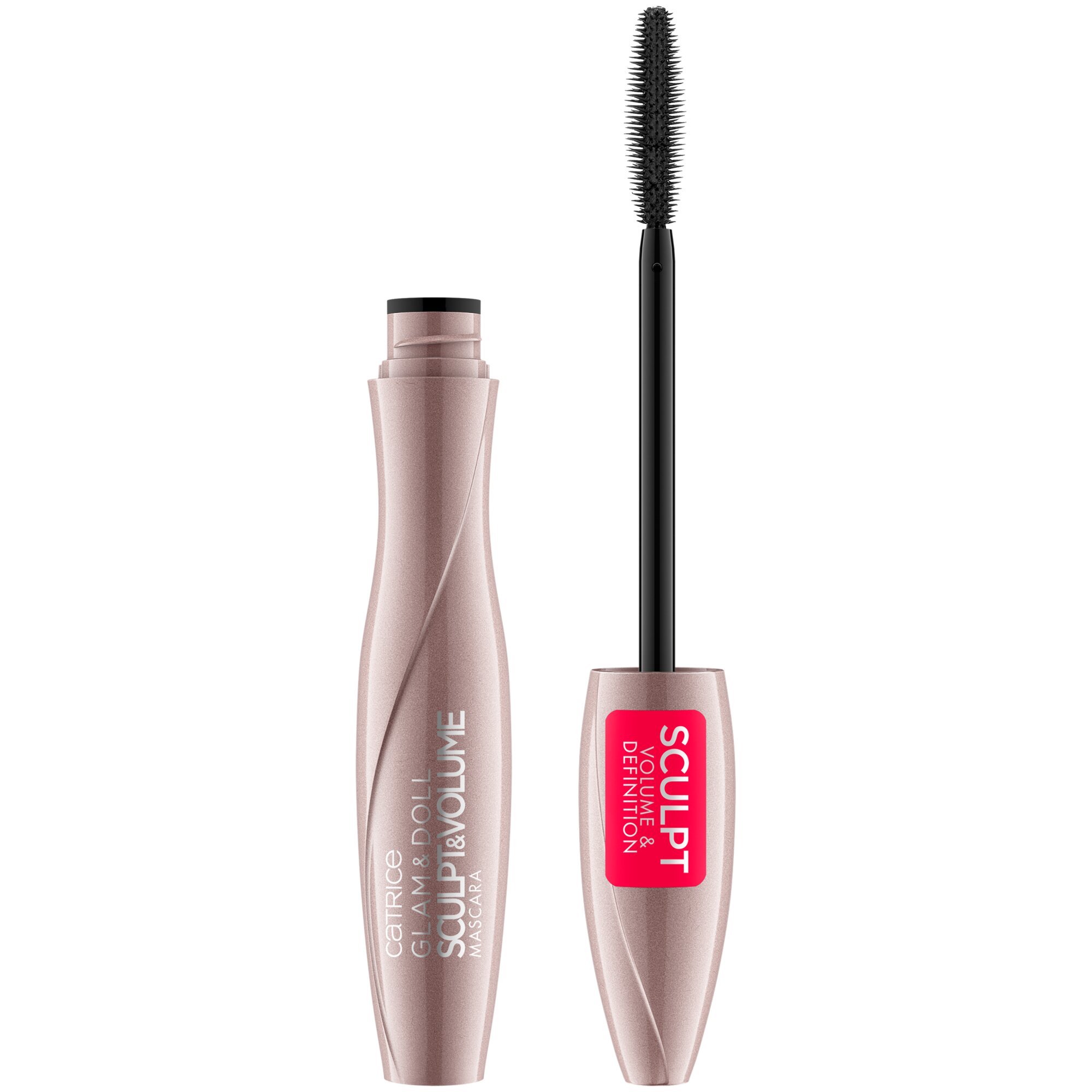 Mascara Glam & Doll Sculpt & Volume, 010 - Black, 9.5 ml, Catrice