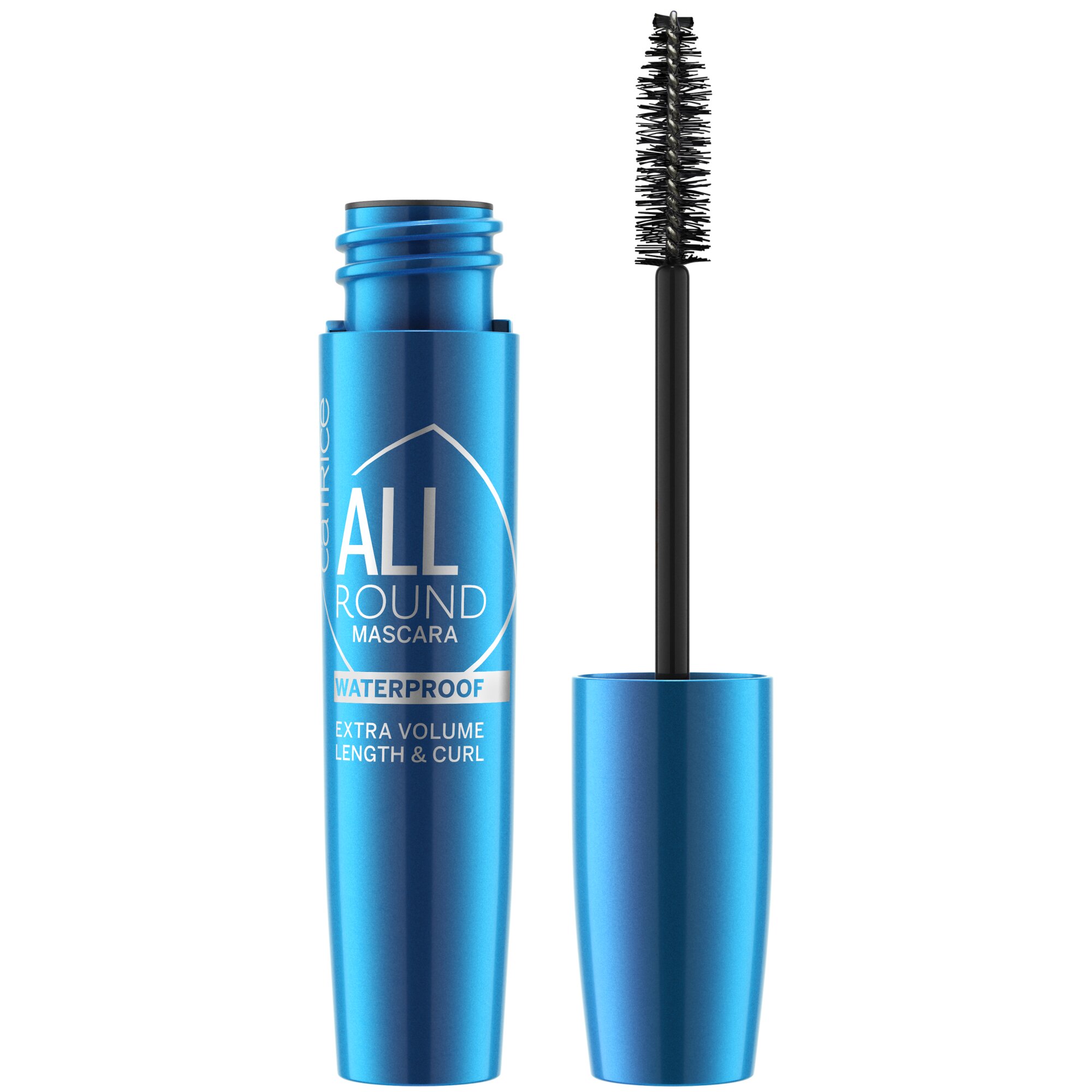 Mascara rezistent la apa Allround, 010 - Blackest Black, 11 ml, Catrice