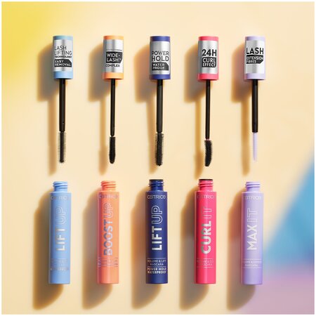 Mascara rezistent la apa Lift Up Volume & Lift Power Hold, 010 - Deep Black, 11 ml, Catrice 619397
