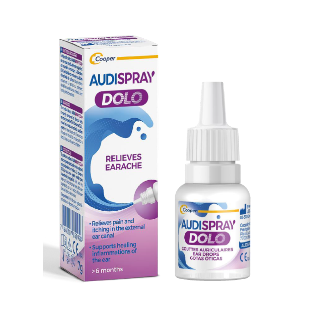 Audispray Dolo Picaturi de urechi, 7g, Cooper