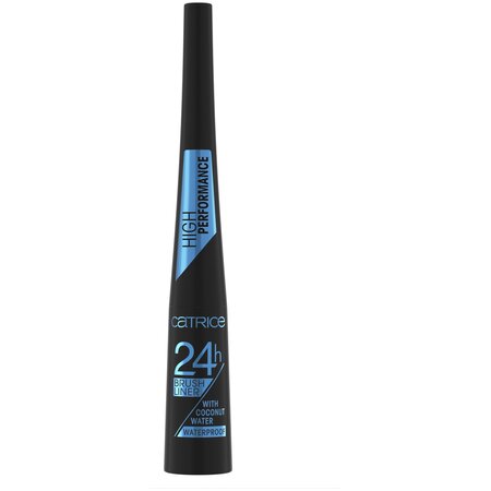 Tus pentru ochi rezistent la apa 24h Brush Liner, 010 - Ultra Black, 3 ml, Catrice 619942