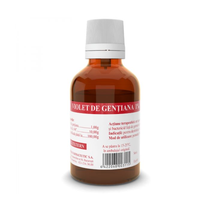 Violet de Gentiana 1%, 25 ml, Tis Farmaceutic