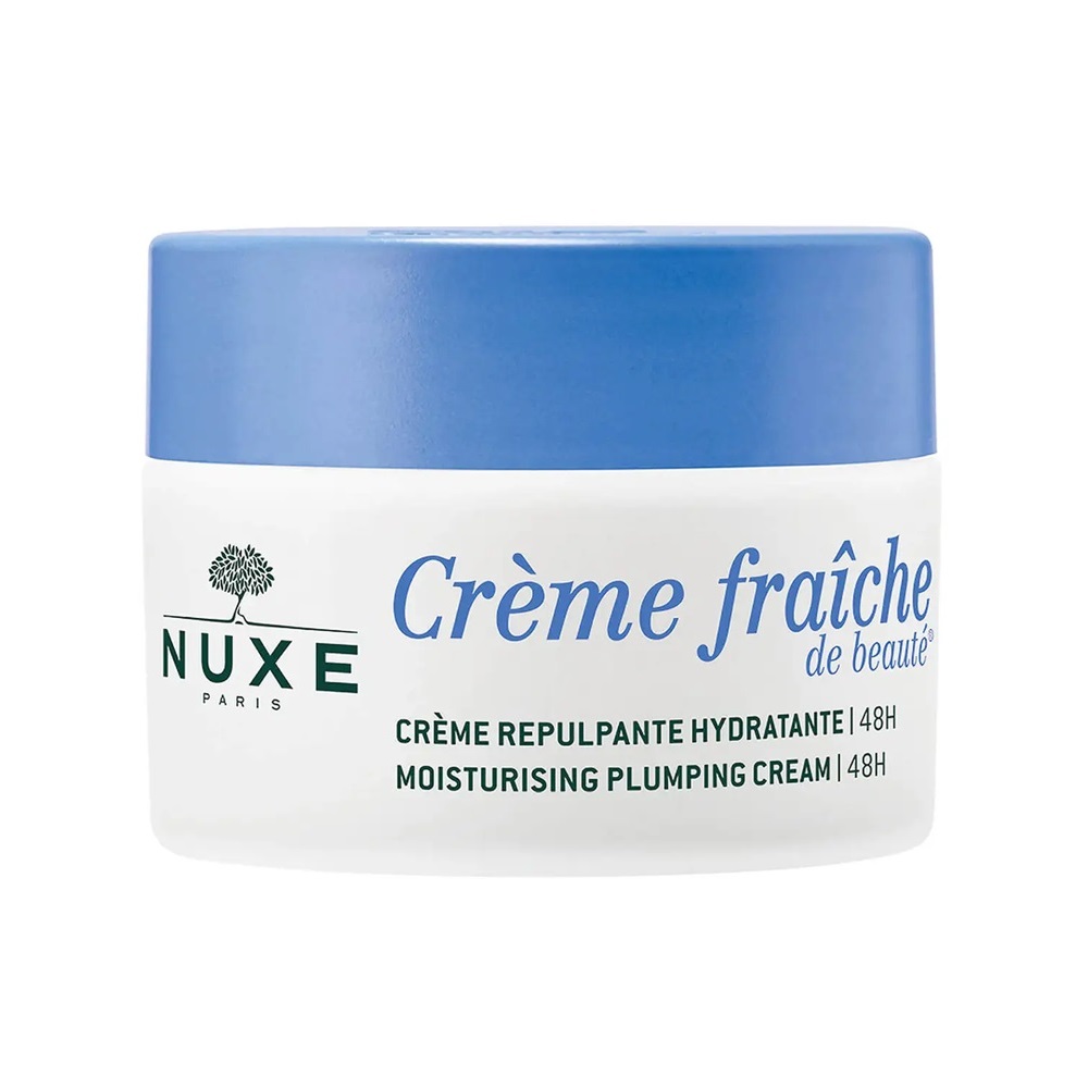 Crema de fata hidratanta 48H cu efect de umplere Creme Fraiche de Beaute, 50 ml, Nuxe