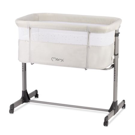 Patut Co-sleeper Revo, 0-9 luni, Light Grey, Momi