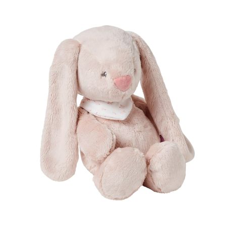 Jucarie plus iepurasul Pomme, 30 cm, Roz, +0 luni, Nattou 620245