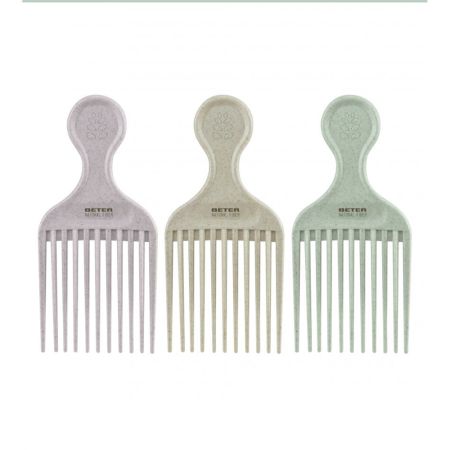 Pieptene afro din fibra naturala, 1 bucata, diverse culori, Beter 620458