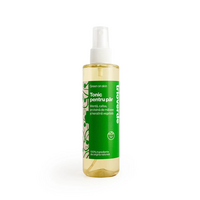 Tonic pentru par cu proteina de matase si keratina vegetala, Menta si Cafea, 200ml, Trio Verde