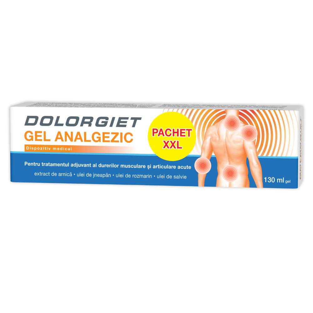 Gel analgezic Dolorgiet, 130 ml, Zdrovit