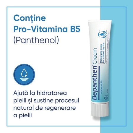 Bepanthen Crema cu 5% panthenol, 30 g, Bayer 652904
