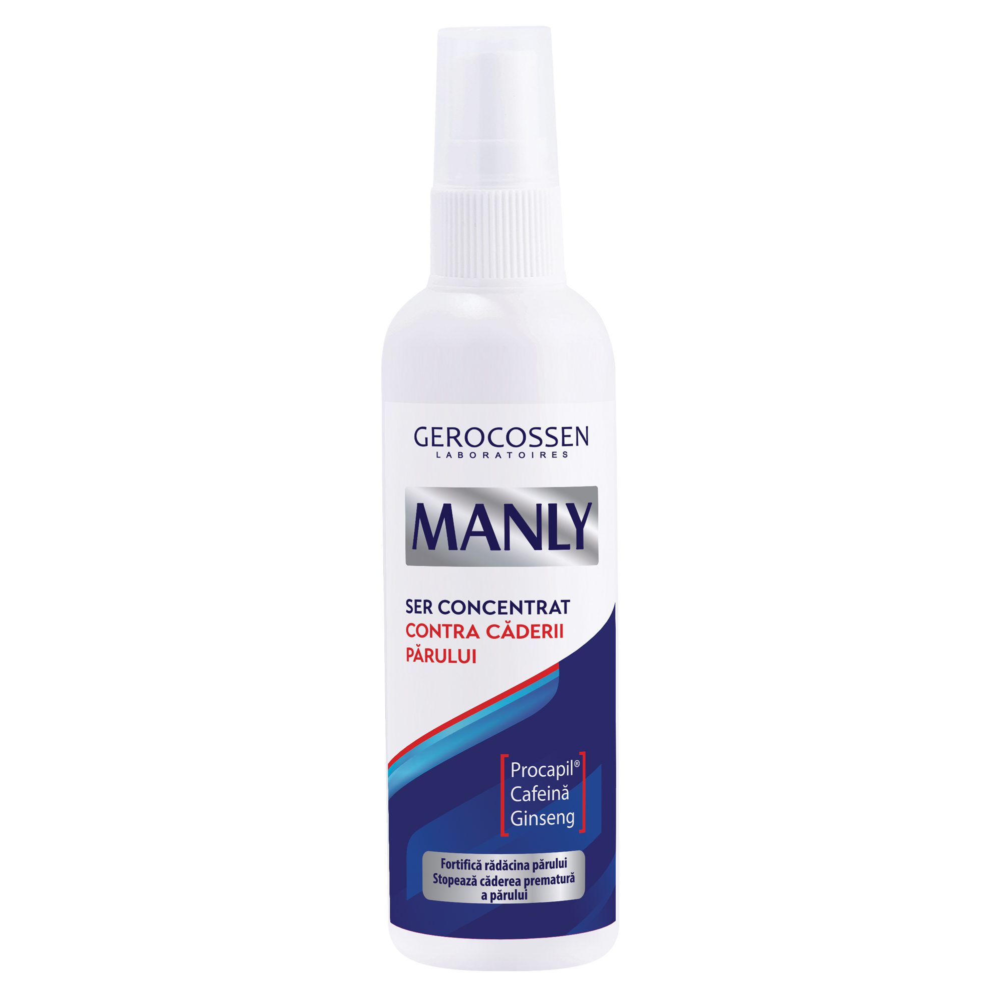 Ser concentrat contra caderii parului Manly, 125ml, Gerocossen