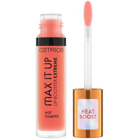 Luciu pentru buze Max It Up Lip Booster Extreme, 020 - Pssst I'm Hot, 4 ml, Catrice