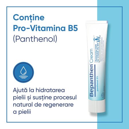 Bepanthen Crema cu 5% panthenol, 100 g, Bayer 652913