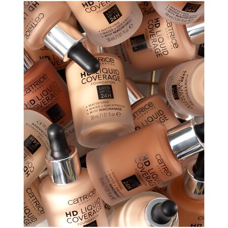 Fond de ten HD Liquid Coverage Foundation, 030 - Sand Beige, 30 ml, Catrice 621276
