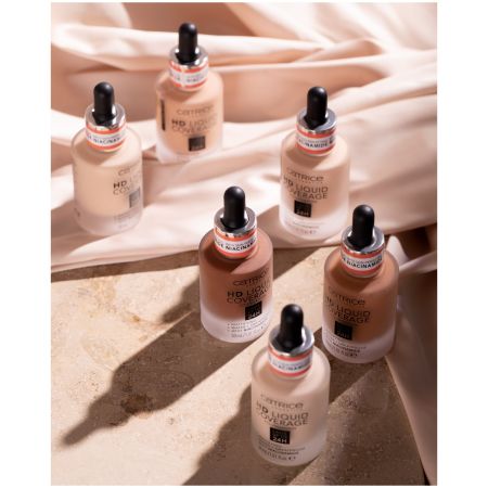 Fond de ten HD Liquid Coverage Foundation, 040 - Warm Beige, 30 ml, Catrice 621334