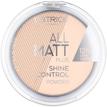 Pudra compacta All Matt Plus Shine Control, 010 - Transparent, 10 g, Catrice