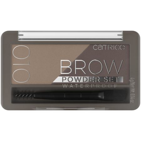 Set pudra pentru sprancene rezistent la apa Brow Powder, 010 - Ash Blond, 4 g, Catrice