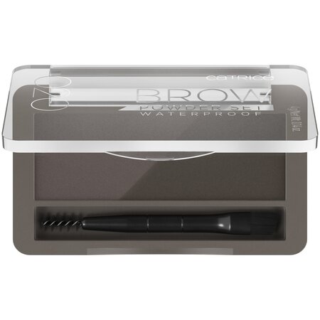 Set pudra pentru sprancene rezistent la apa Brow Powder, 020 - Ash Brown, 4 g, Catrice 621409