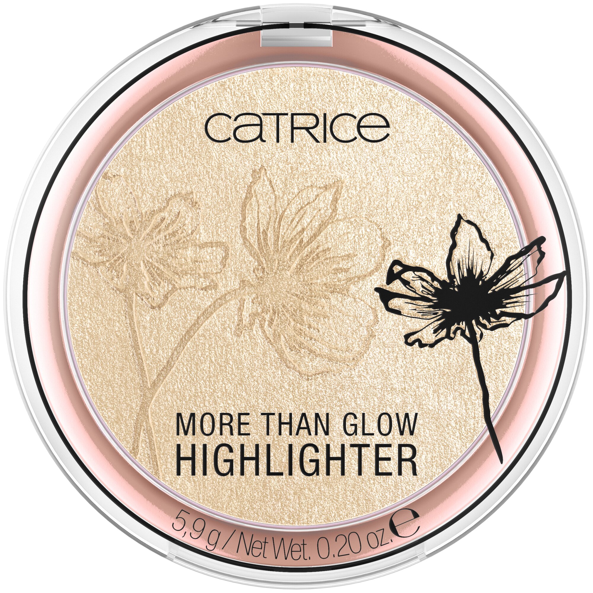 Pudra iluminatoare More Than Glow Highlighter, 030 - Beyond Golden Glow, 5.9 g, Catrice