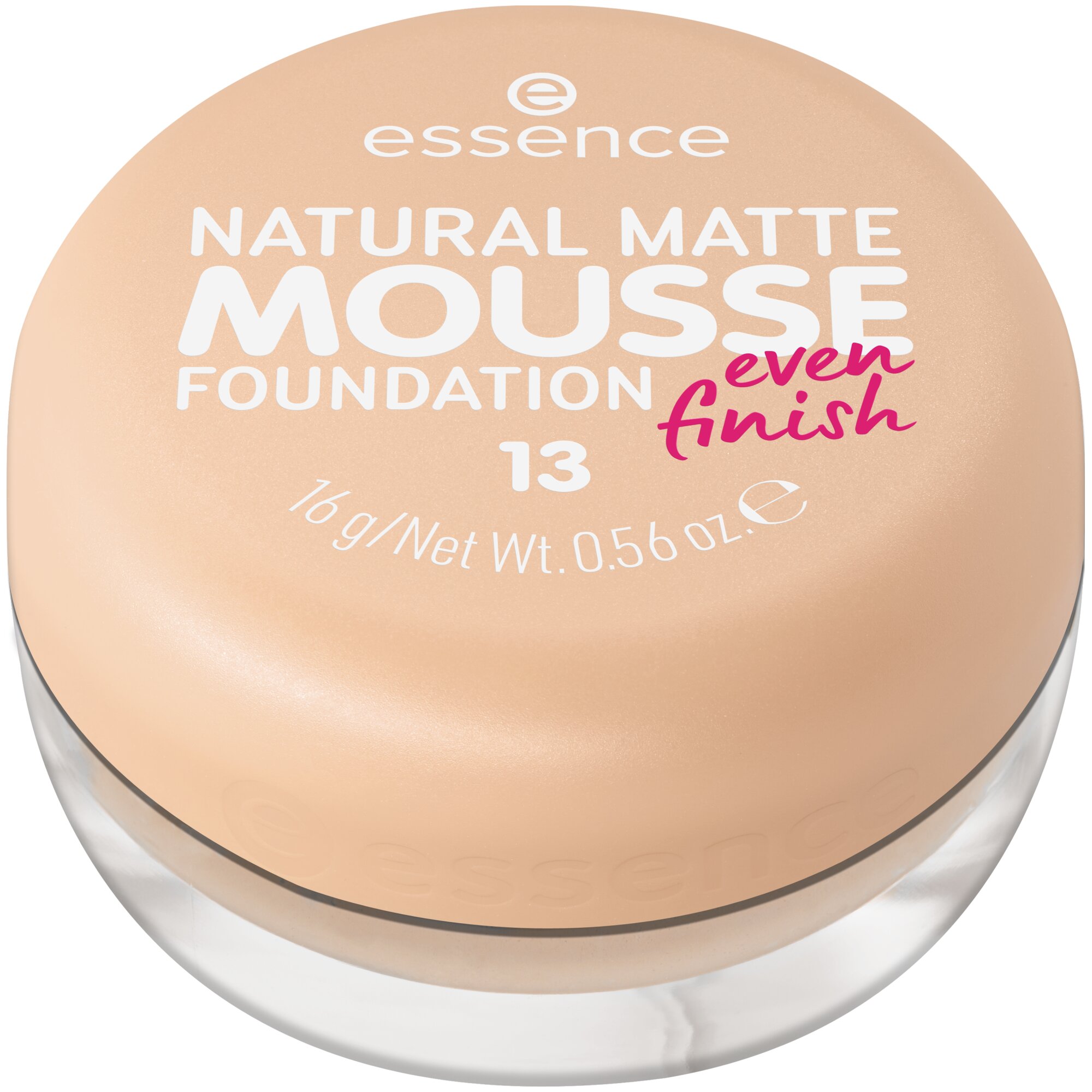 Fond de ten mat Natural Matte Mousse Foundation, 13, 16 g, Essence