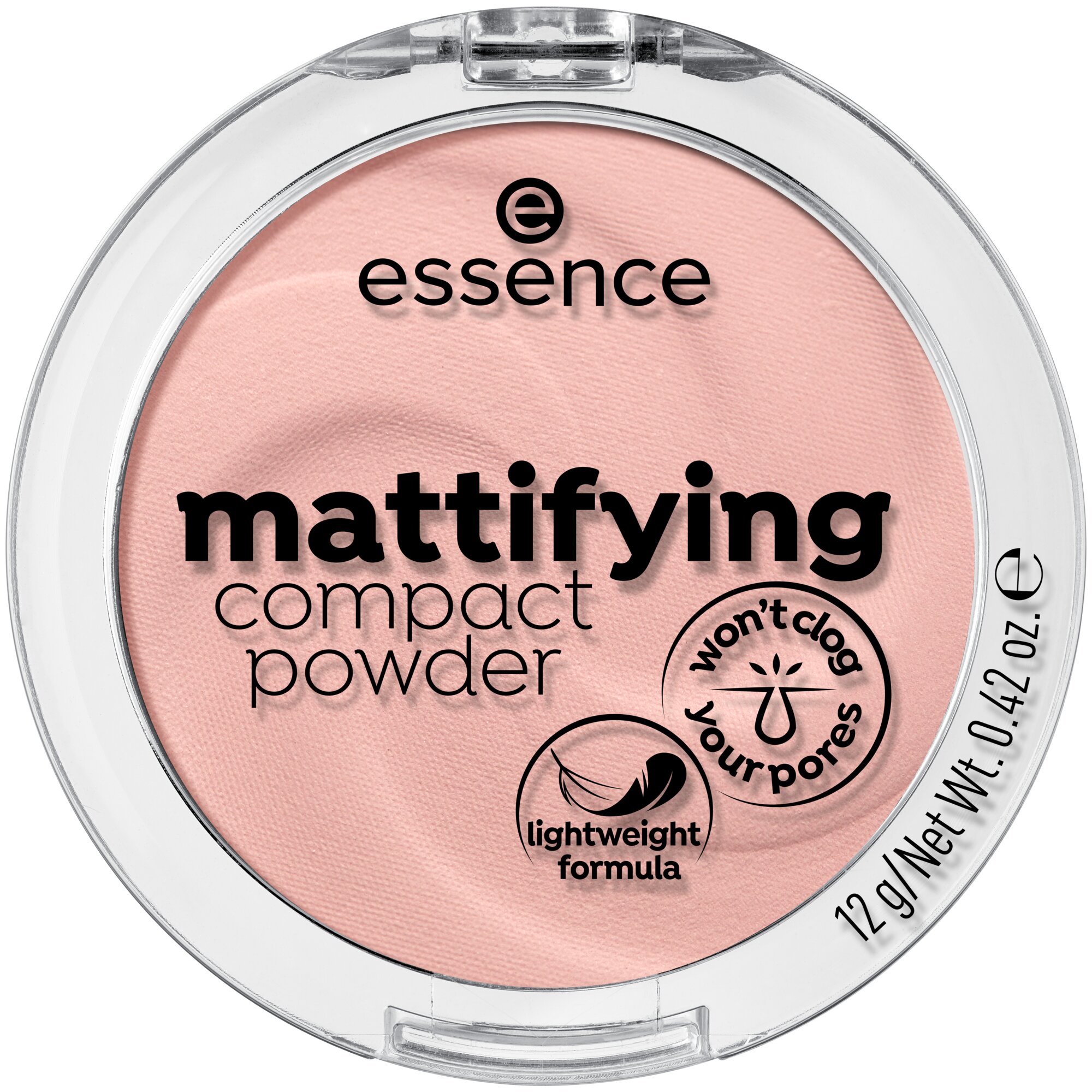 Pudra compacta matifianta Mattifying Compact Powder, 10 - Light Beige, 12 g, Essence