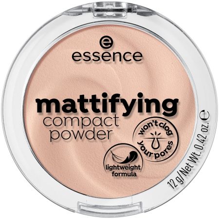 Pudra compacta matifianta Mattifying Compact Powder, 11 - Pastel Beige, 12 g, Essence