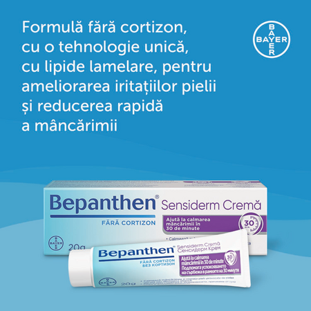 Bepanthen Crema Sensiderm, 20 g, Bayer 553424