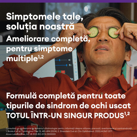 Picaturi oftalmice lubrifiante fara conservanti Systane, 10 ml, Alcon 816826