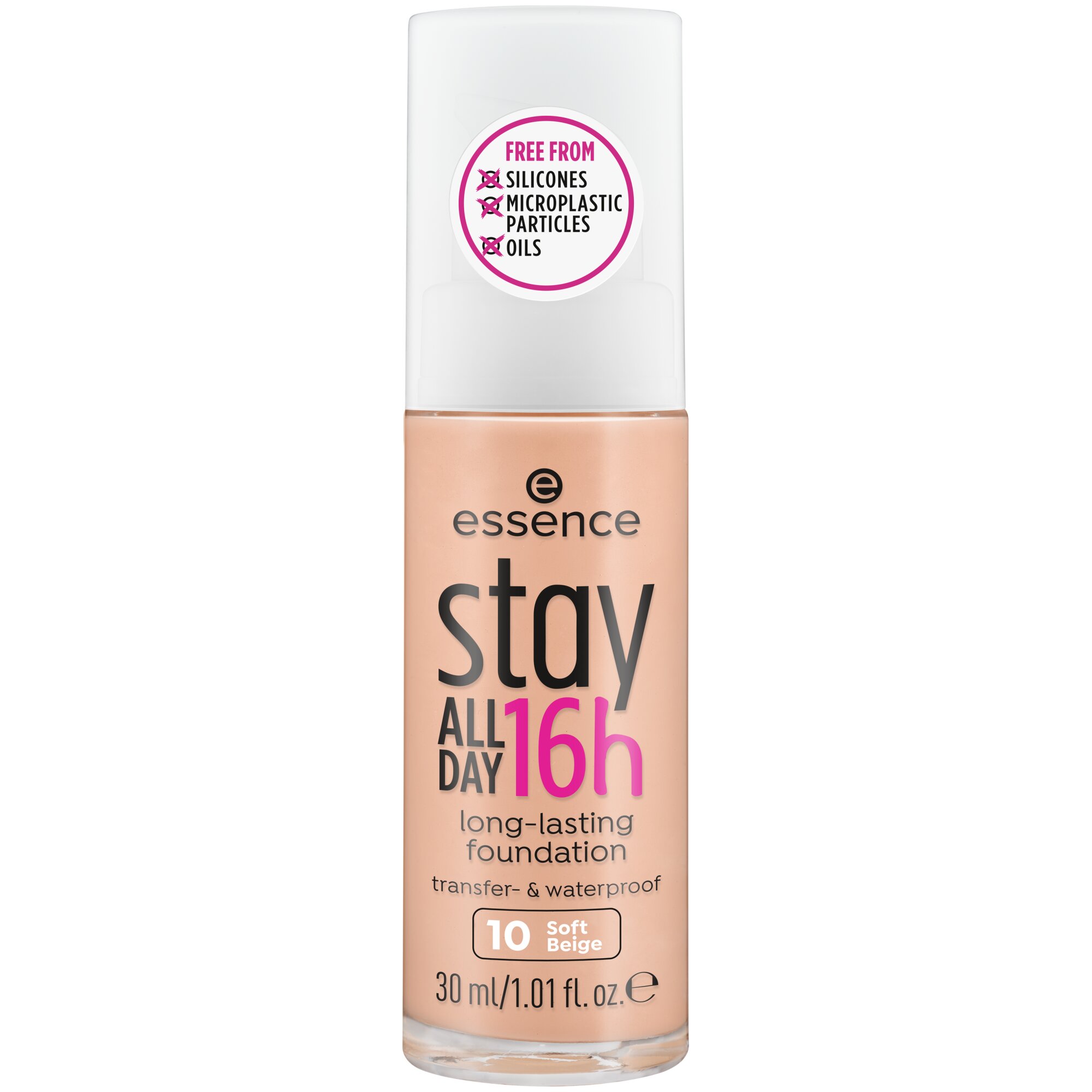 Fond de ten stay All Day 16h Long - Lasting, 10 - Soft Beige, 30 ml, Essence