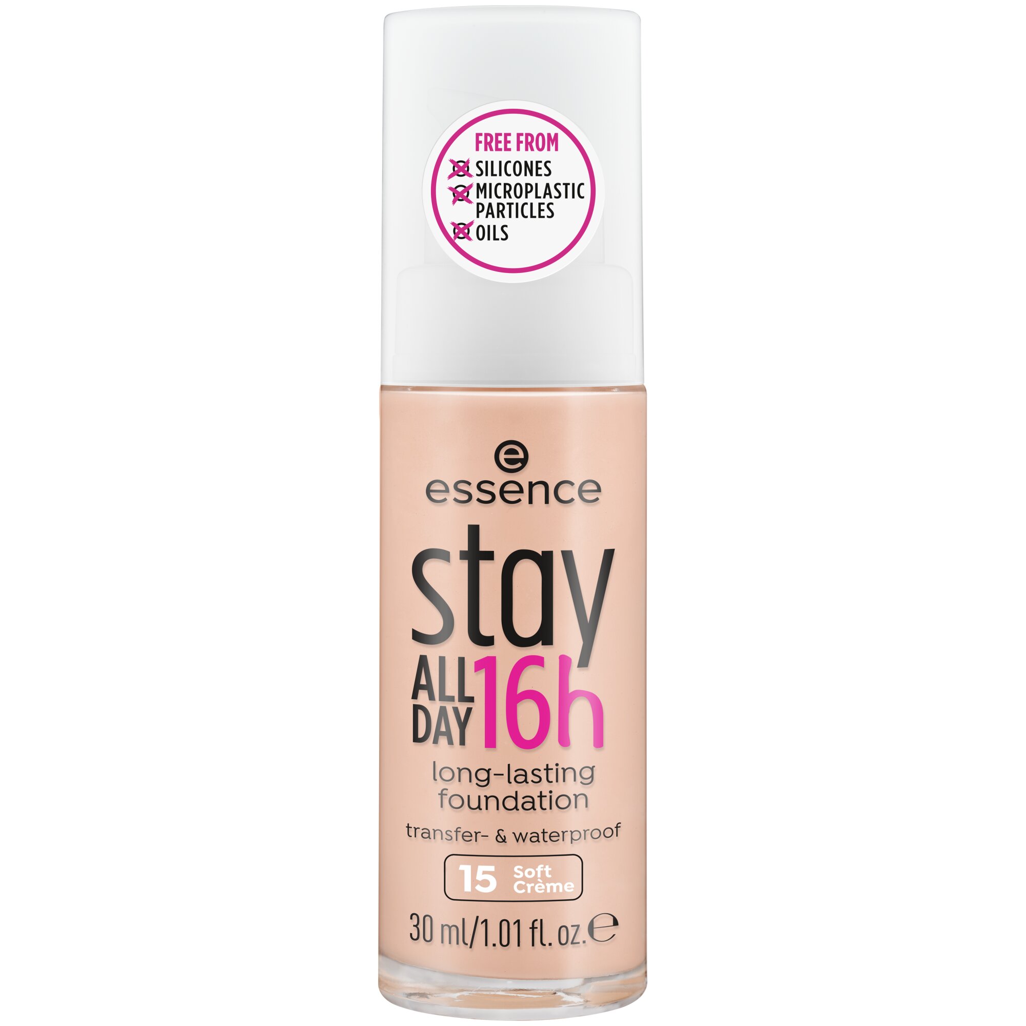 Fond de ten stay All Day 16h Long - Lasting, 15 - Soft Creme, 30 ml, Essence