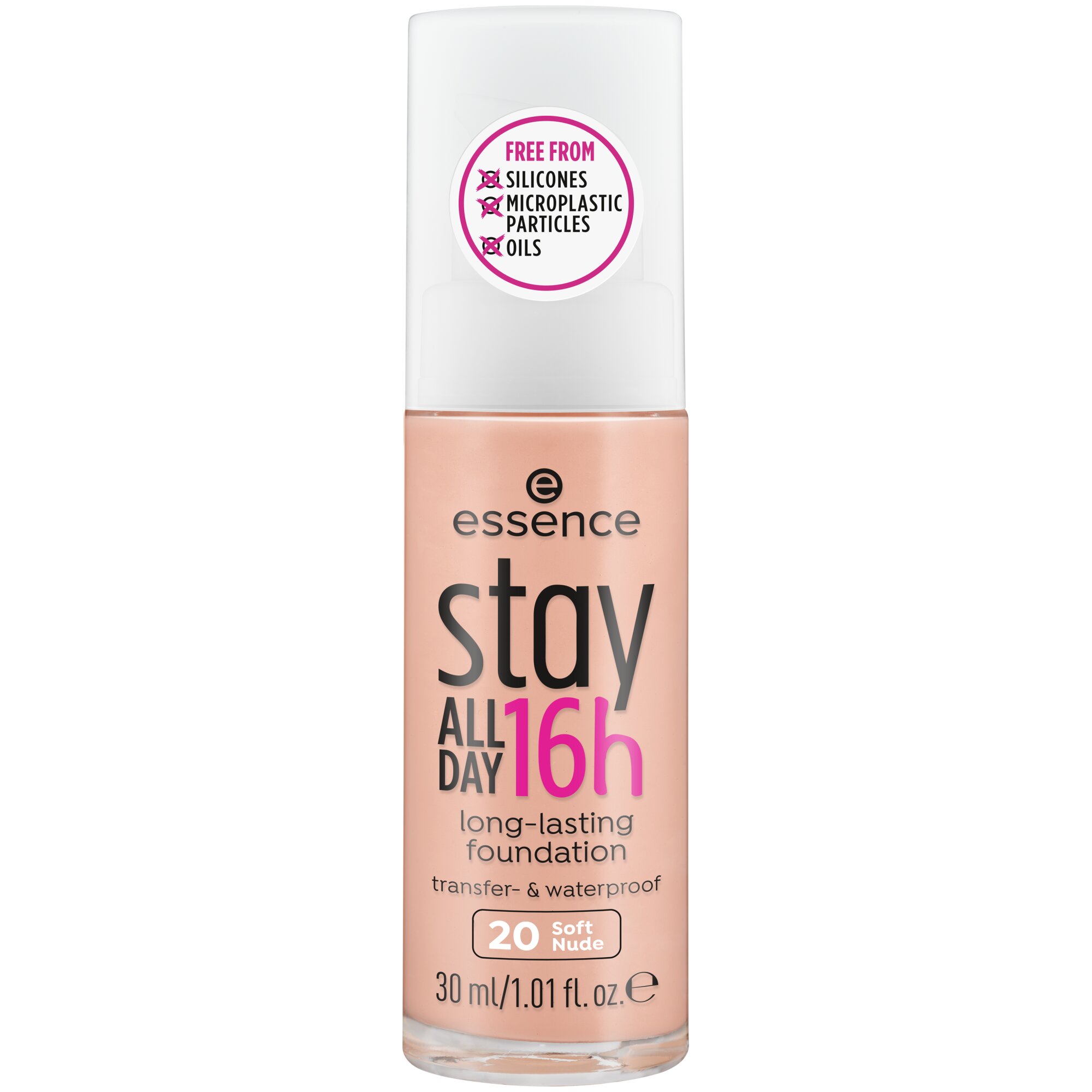 Fond de ten stay All Day 16h Long - Lasting, 20 - Soft Nude, 30 ml, Essence