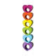 Set Creioane colorate Inele de inima, + 3 ani, set de 6 bucati, Ooly 622098