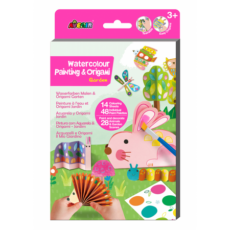 Set cretiv 2 in 1 Pictura si Origami Gradina, Avenir