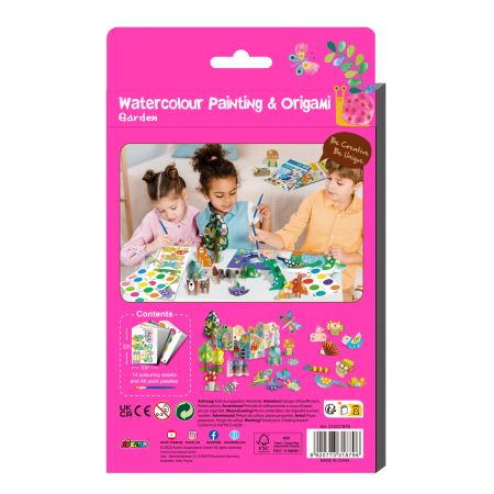 Set creativ 2 in 1 Pictura si Origami Gradina, 3 ani+, Avenir 622130