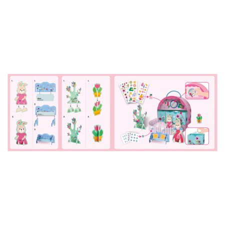 Set de joaca libera si creativa Casa Domnisoarei Iepuras, +3 ani, Avenir 622150