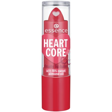 Balsam pentru buze Heart Core, 01 - Crazy Cherry, 3 g, Essence